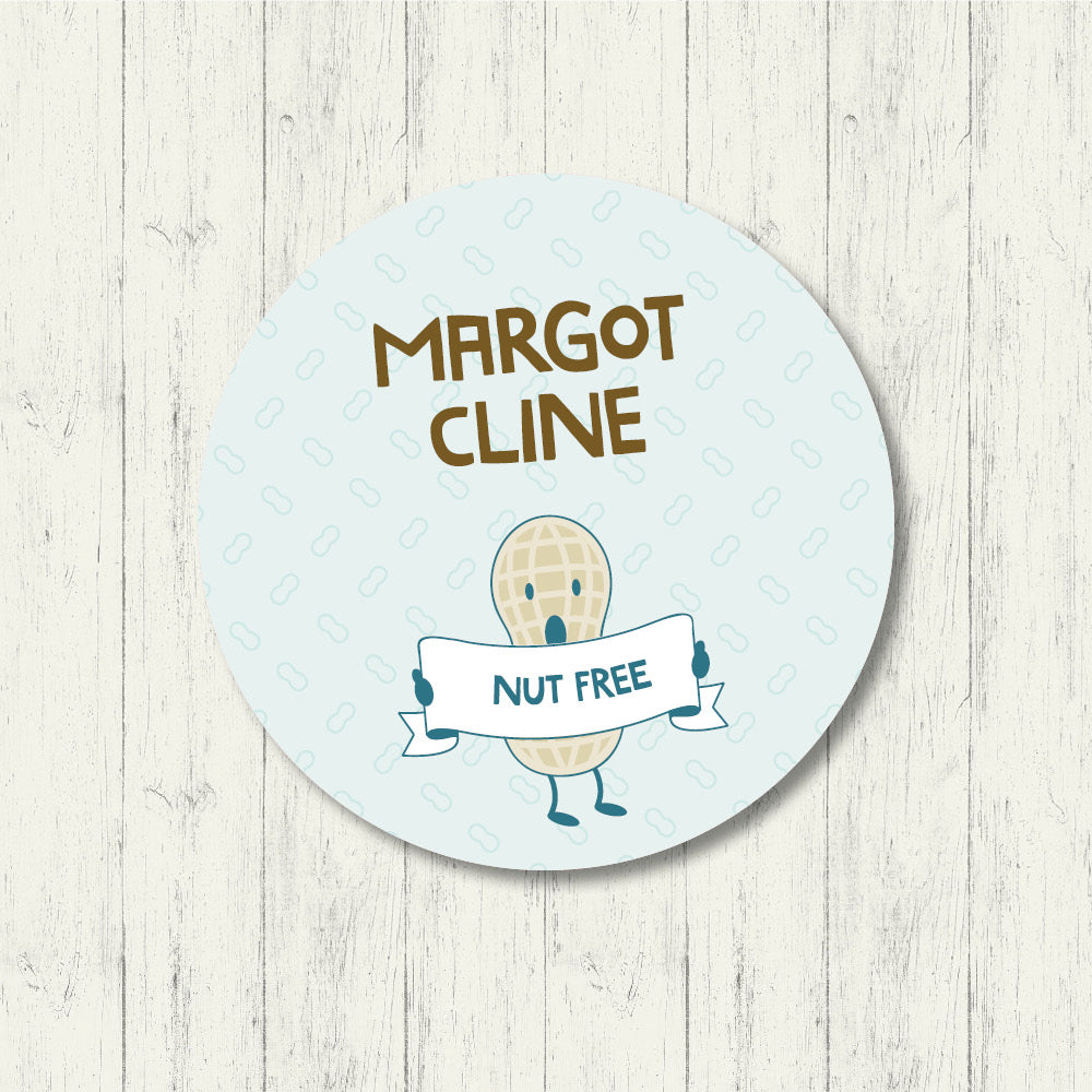 Nut Free - Circle Label