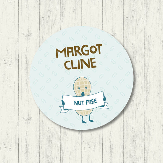 Nut Free - Circle Label