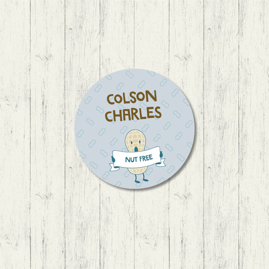 Nut Free - Shoe Label