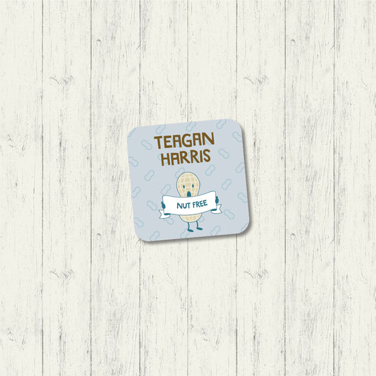 Nut Free - Square Label