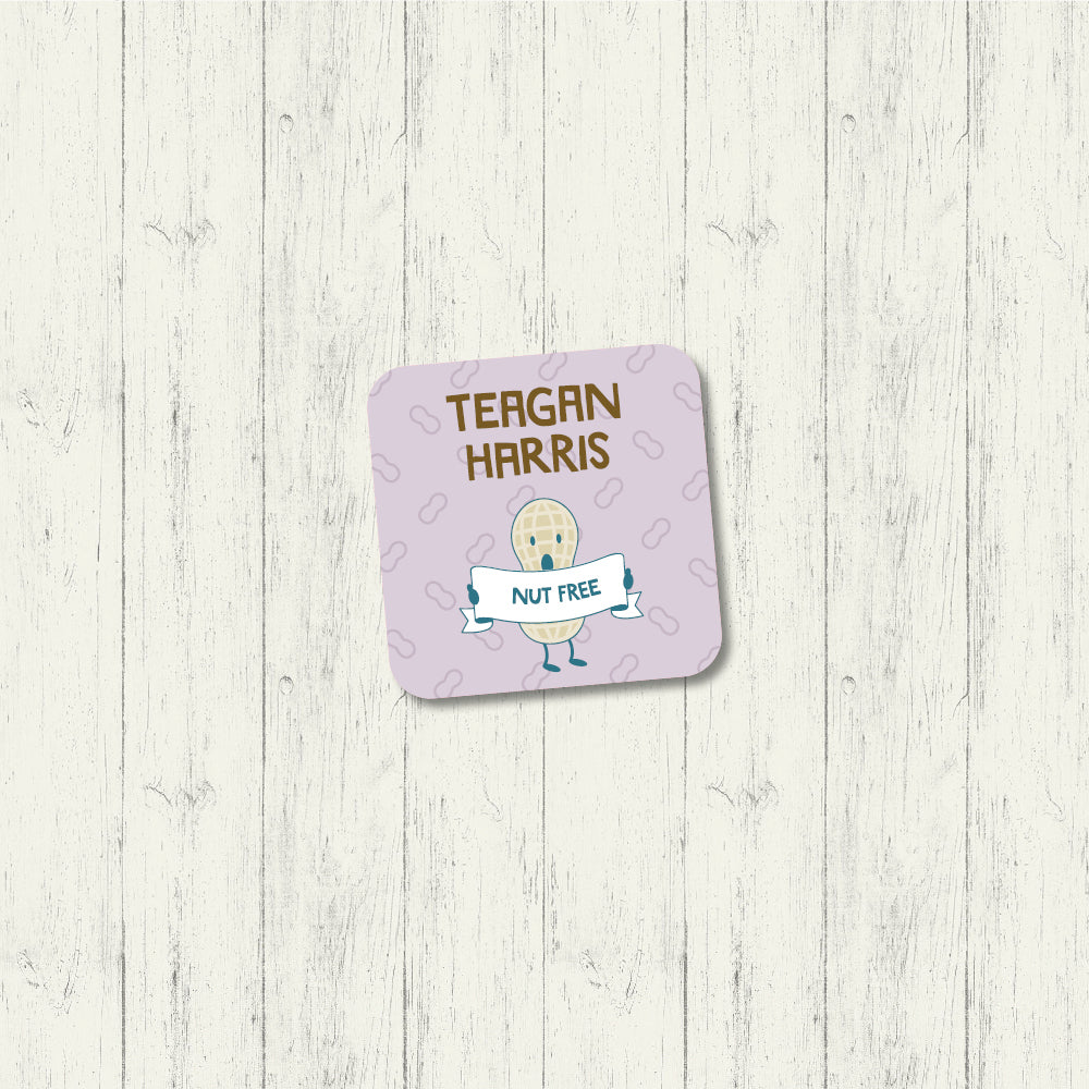 Nut Free - Square Label