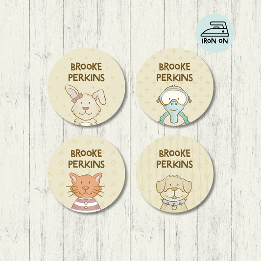 Pet Pals - Round Iron On Labels