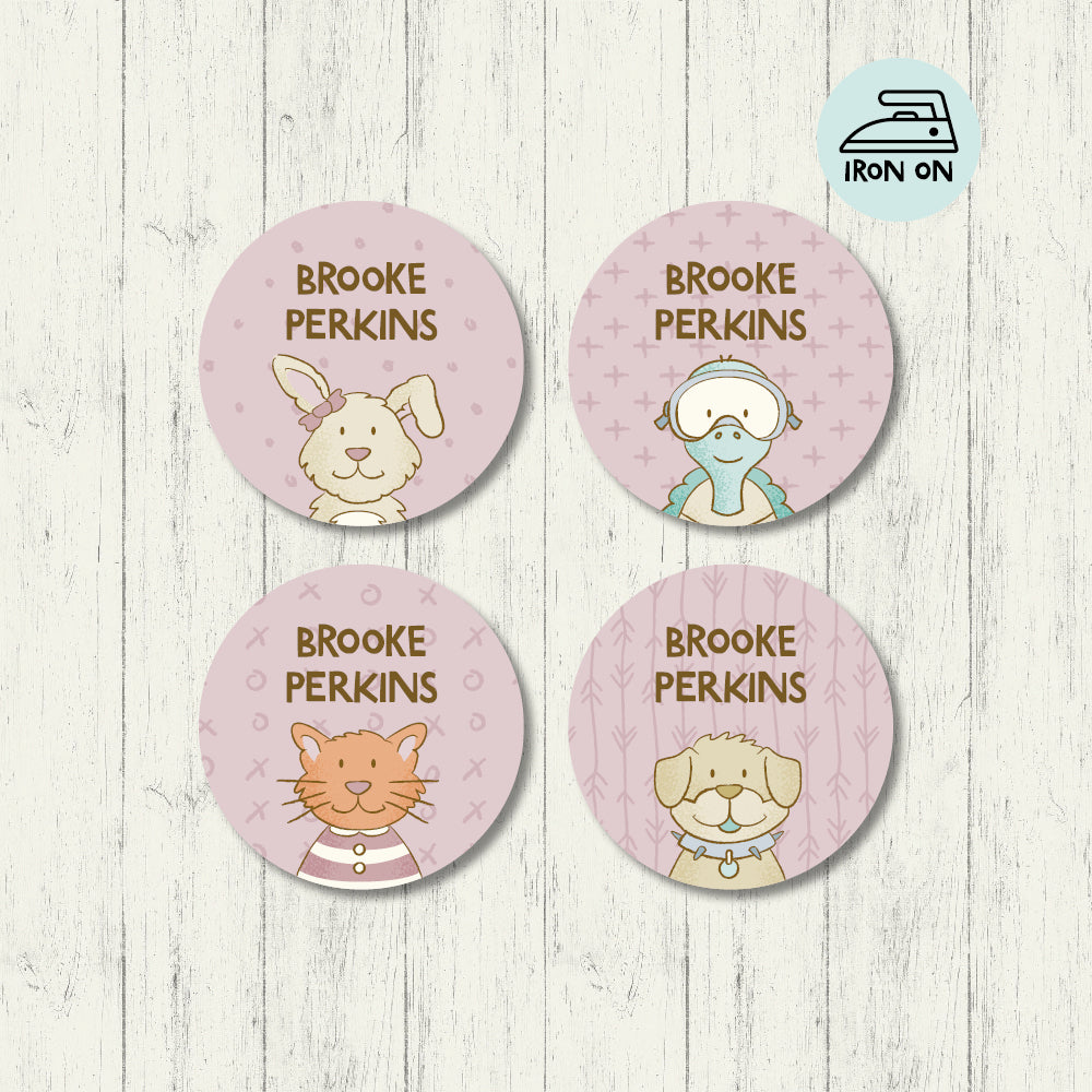 Pet Pals - Round Iron On Labels