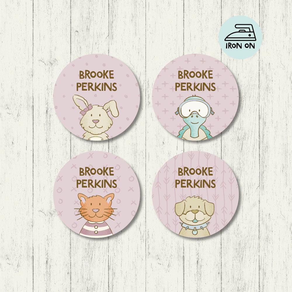 Pet Pals - Round Iron On Labels