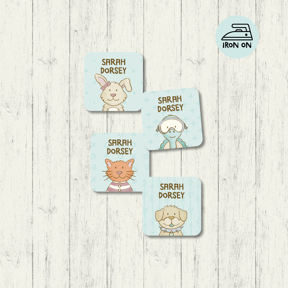 Pet Pals - Square Iron On Labels