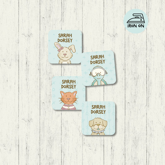 Pet Pals - Square Iron On Labels