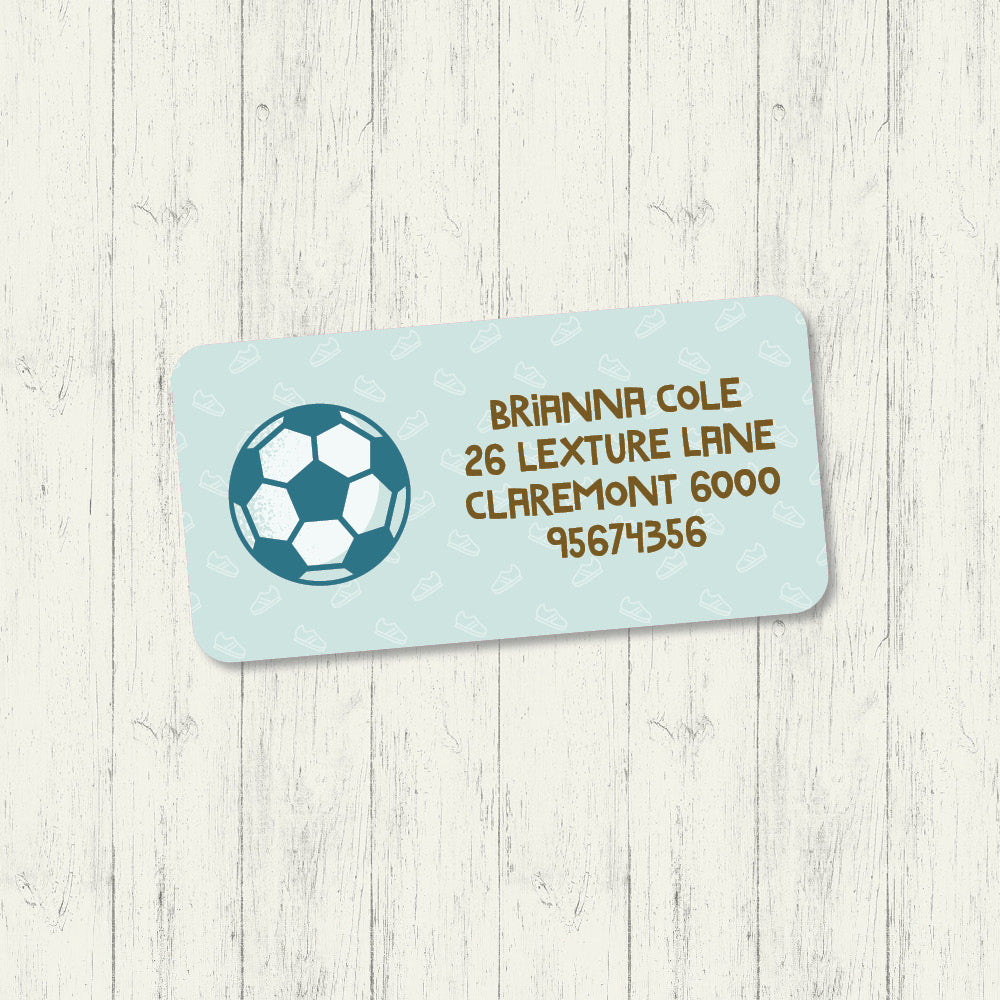 Soccer - Address Label