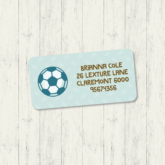 Soccer - Address Label