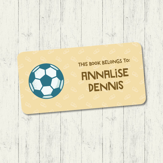 Soccer - Book Label