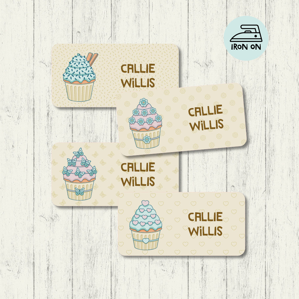 Sugar & Spice Standard Iron On Labels | Name Tags for Kids