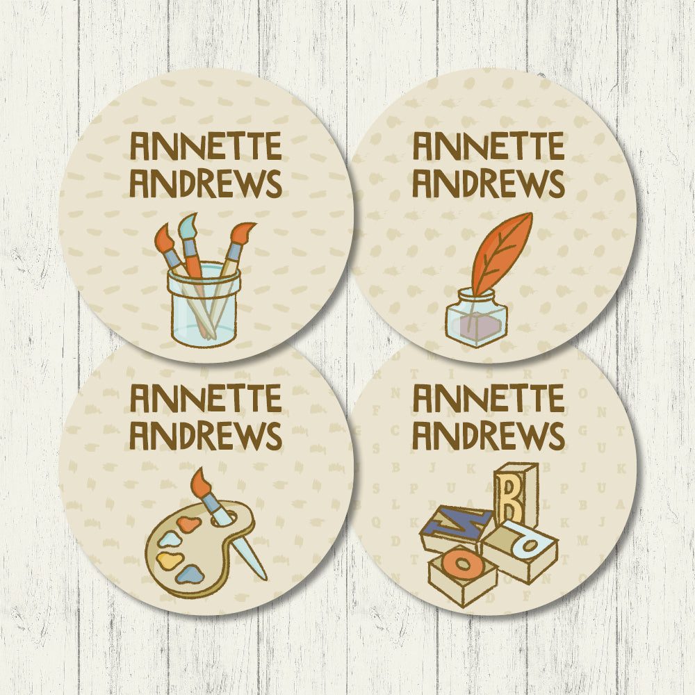 The Ink Shop - Circle Labels