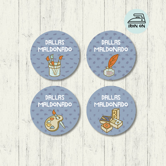 The Ink Shop - Round Iron On Labels