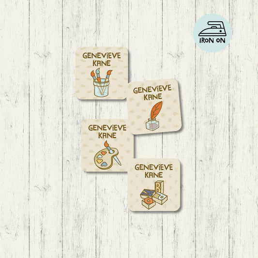 The Ink Shop - Square Iron On Labels